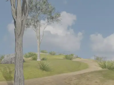 Clifftop Village 3D model
