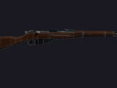 Mosin Rifle Low-poly 3D model buy