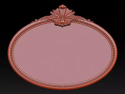 Classic Carved Mirror Frame 3D print model