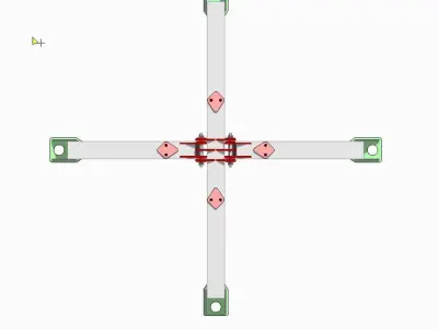 Tower crane chassis 3D model