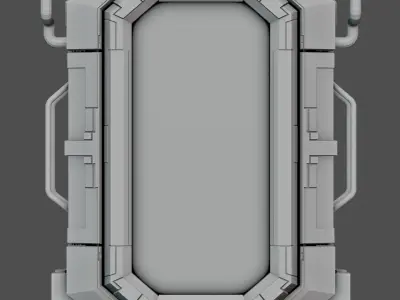 Sci-Fi Terminal 3D model buy