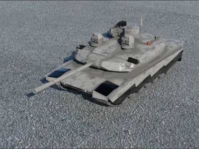 M1E3 AbramsX 3D model