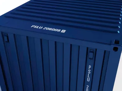 New 20ft Shipping Container 3D model