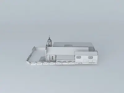 Temple of the Most Pure Heart of Mary Free 3D model