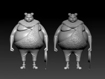 Mohji - Buggy Pirates - ONE PIECE - Split part 3D print model
