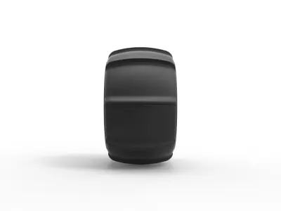 Dune buggy rear tire 7 Scale 1 to 25 3D print model