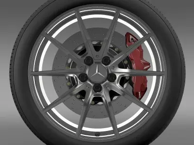 Mercedes Benz AMG GT wheel 3D model