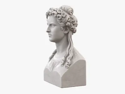 Beautiful Woman Karoline Bust 3D model