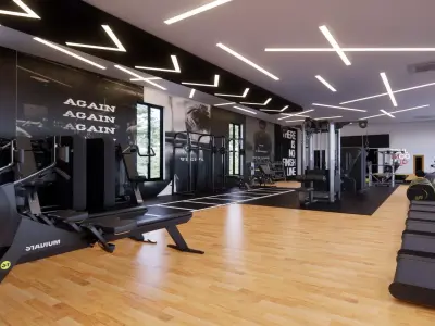 GYM DESIGN 3D model purchase