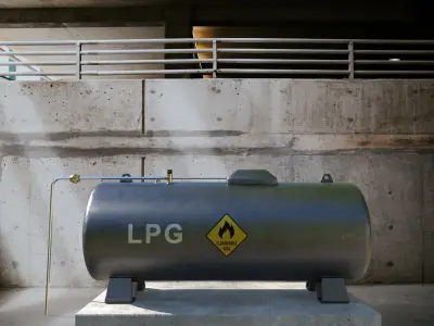 LPG Gas Tank Low-poly 3D model purchase