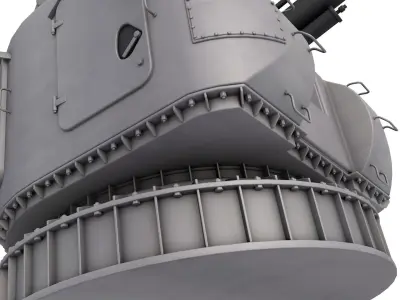 AK 176  Naval Gun 3D model
