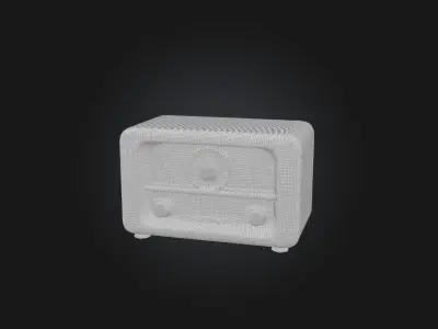 Realistic Radio Model Low-poly 3D model