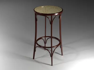 Art-deco bentwood bar  furniture 3D model
