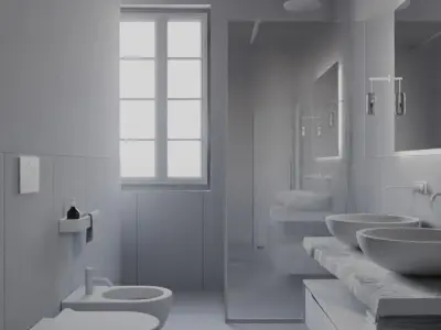 Bathroom Furniture 3D model purchase