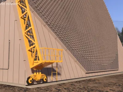 UEWR Early Missile Warning Radar 3D model