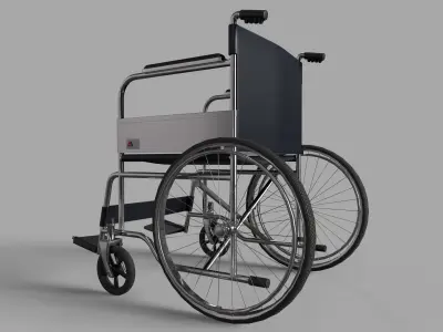 Wheelchair Low-poly 3D model purchase