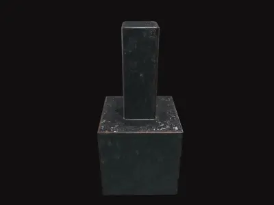 Medieval Hardie Hole Tool V01 Low-poly 3D model