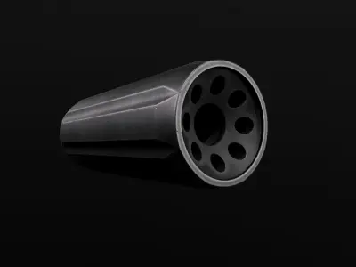 KVP XL 45ACP Linear Compensator Low-poly 3D model