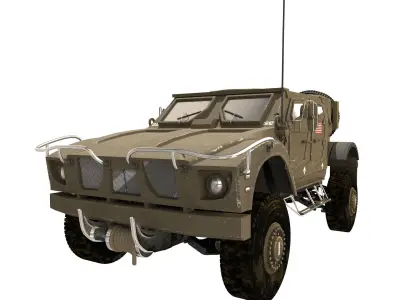 Oshkosh M-ATV Us Army Tactical Vehicle 3D model