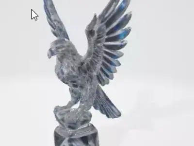 Stone Bird 3D Model Realistic Decorative Asset 3D model purchase