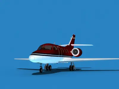 Dassault Falcon 10 V14 3D model