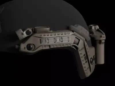 Ops-Core Rail Link and Accessories Low-poly 3D model