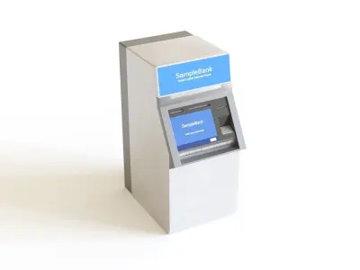 ATM - automated teller machine 3D model