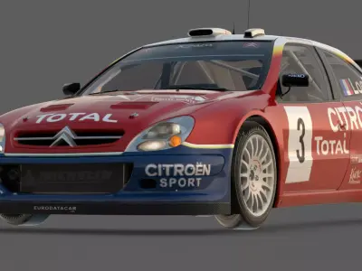 2005 Citroen Xsara WRC Sebastien Loeb 3D Model  Nine time Champ 3D model