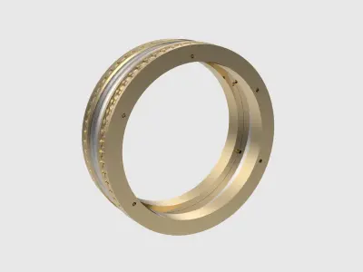 Three-Part Enamel Ring JDBCo 3D print model