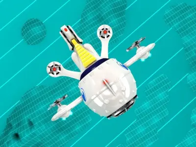 Globe Ship Submarine 3D model