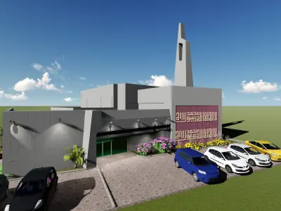 DHA MOSQUE Free 3D model
