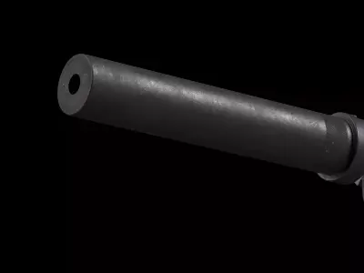 HK UMP 45 QD Suppressor Low-poly 3D model
