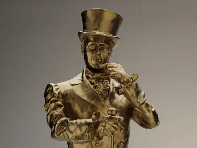 Johnnie Walker Character  3D Model 3D model