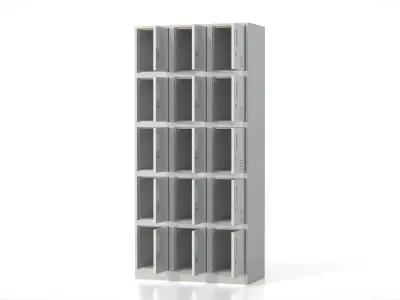 Locker Cabinet Low-poly 3D model purchase