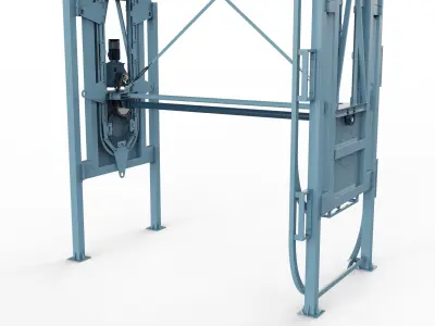Rotary Parking System 10 sedan 3D model