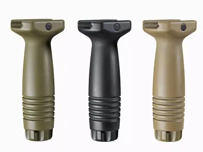Foregrip Vertical Grip Tactical Low-poly 3D model