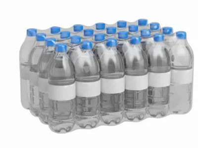 Water Bottle Pack V1 3D model