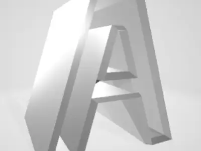 alphabet cookie cutter A Free 3D model