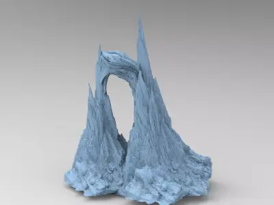 Cliff Archway Spikes 3 3D model