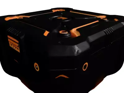SciFi Energy Storage Crate 3D model