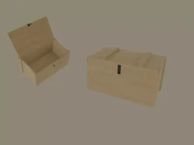 Military Ammo Crate Low-poly 3D model