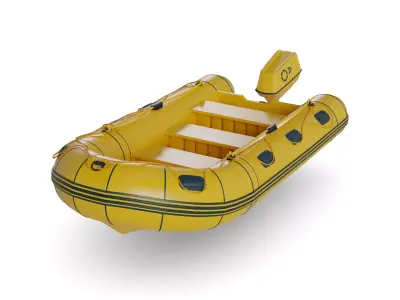 Inflatable Dinghy 3D model purchase