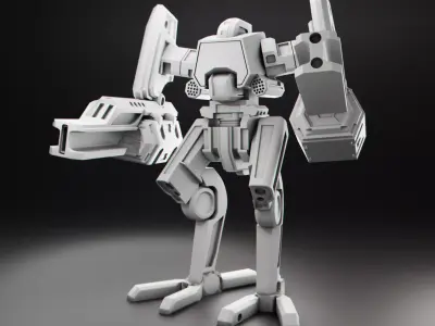 Robot tank 3D Print model 3D print model by doub1e-t1me - 3D Print Ready