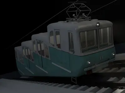 Kyiv Funicular train 1959 3D model
