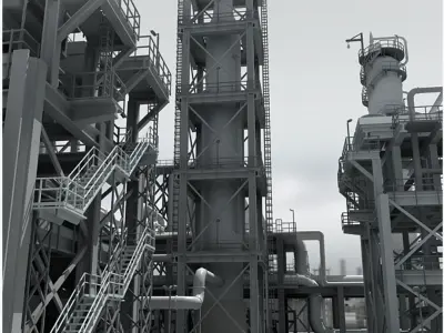 Mega Refinery 3D model purchase