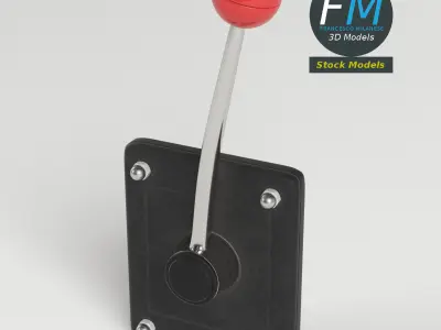 Wall mounted lever 3D model