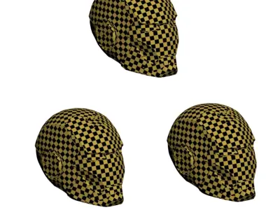 Iron man helmet base mesh Low-poly 3D model