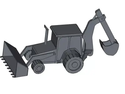  Simple Backhoe for 3D Printer 3D print model