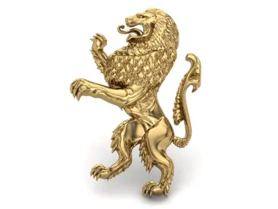 lion pendent 3D print model