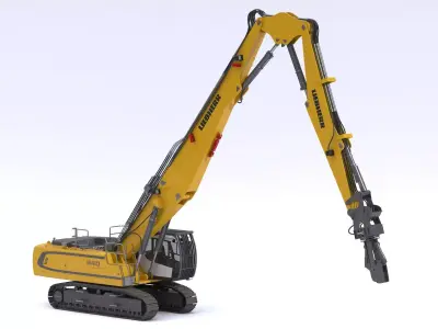 Liebherr Crawler Excavator R 940 Demolition Litronic 3D model